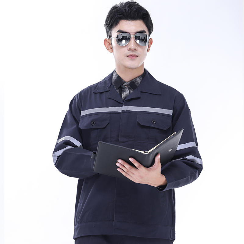 多反光拉链长袖工作服 中山工衣厂服