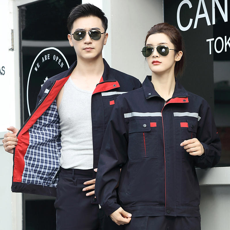 双层防静电保暖工装厂服 高明工作服