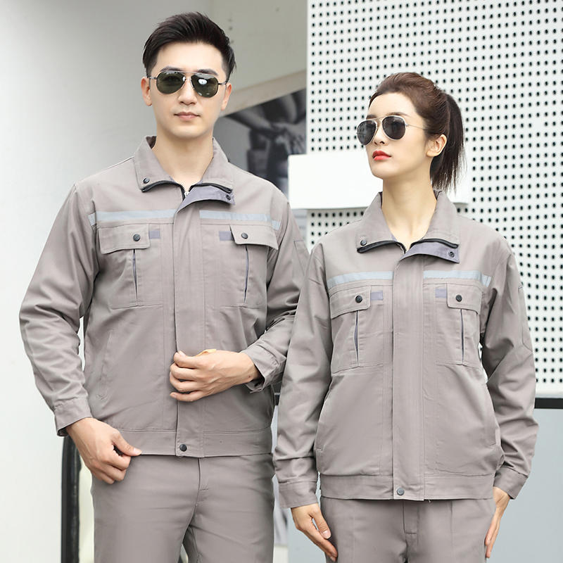 纯棉长袖冬装 安全反光工作服