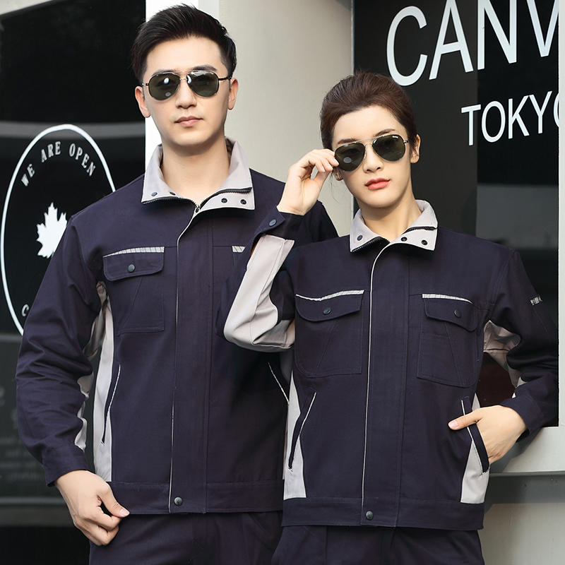 全棉长袖款工装厂服、珠海制衣厂