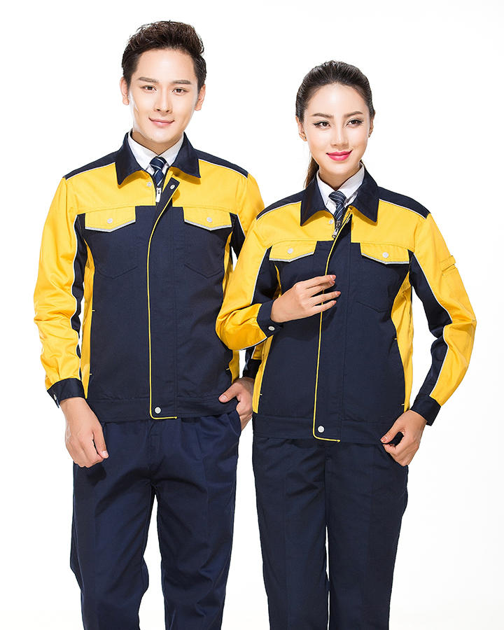 拼色款涤棉冬装 佛山厂服工衣