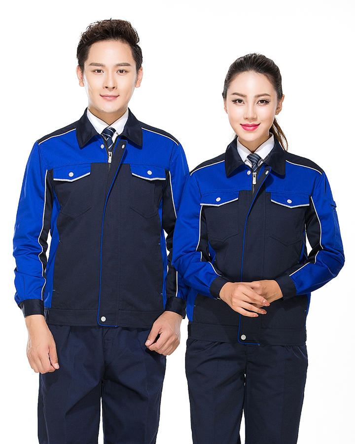 拼色款涤棉冬装 佛山厂服工衣