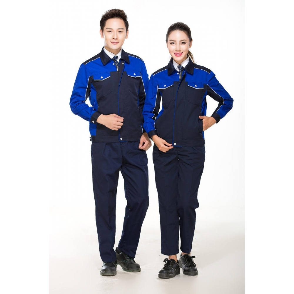 拼色款涤棉冬装 佛山厂服工衣