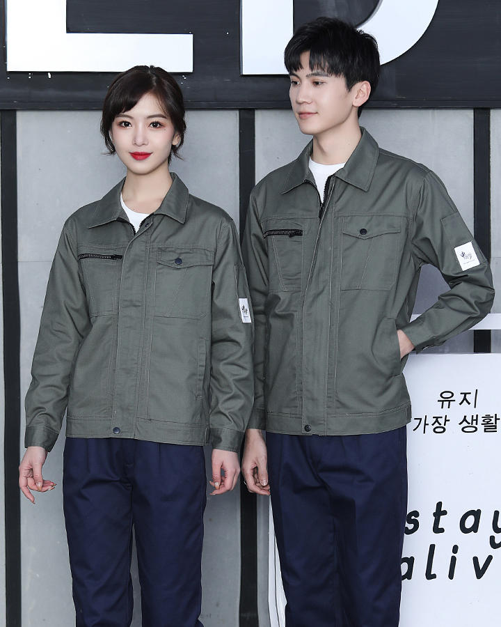 冬装涤棉长袖工作服 南海工衣厂服