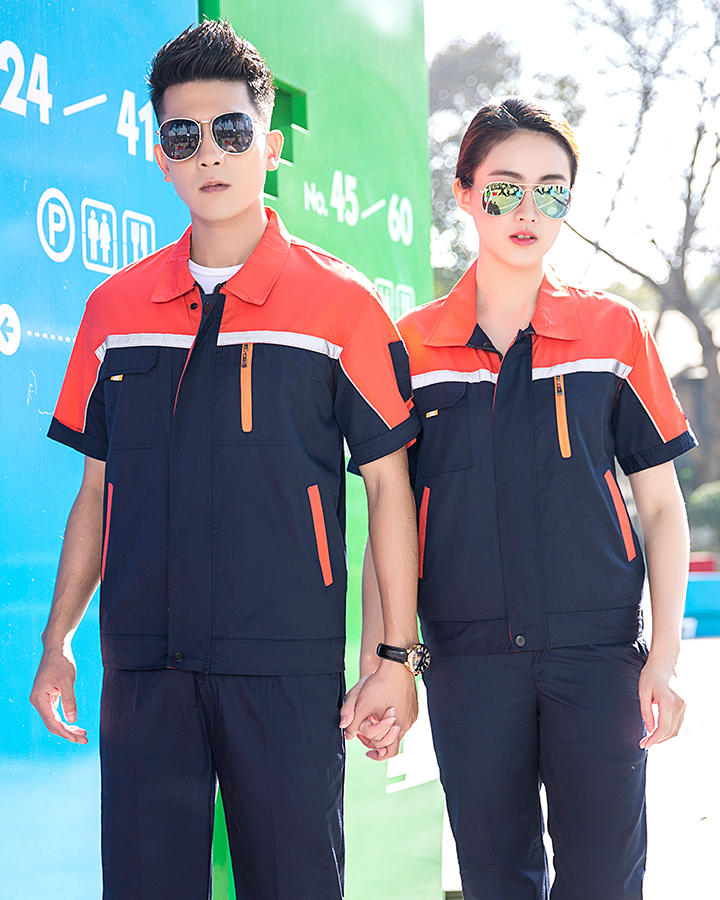 薄款夏装短袖厂服 肇庆工作服