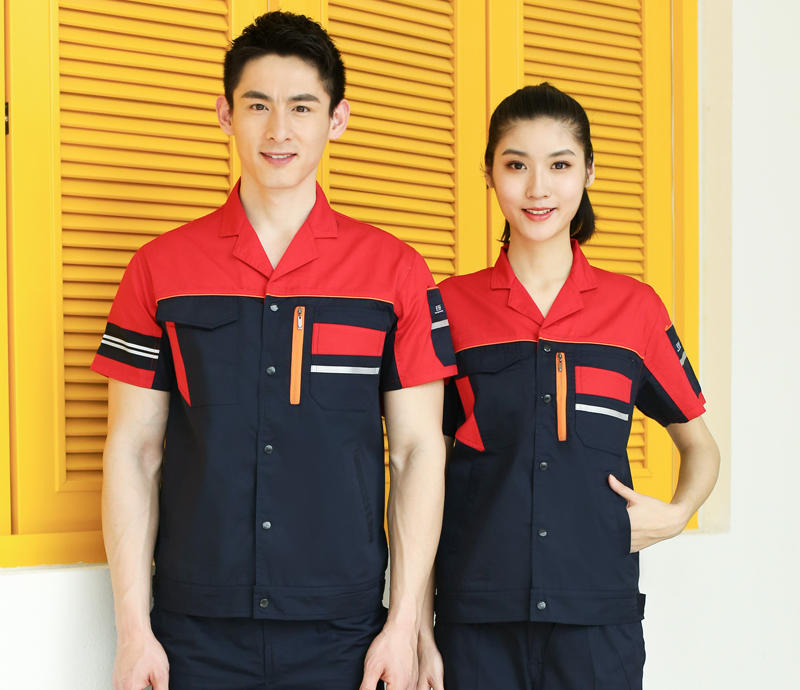 超大口袋夏装短袖 肇庆厂服工衣