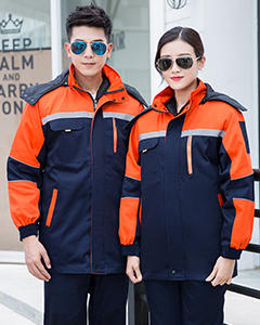 冬装保暖棉服中长款 佛山工作服工衣