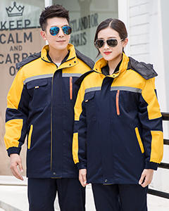 冬装保暖棉服中长款 佛山工作服工衣