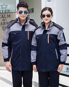 冬装保暖棉服中长款 佛山工作服工衣