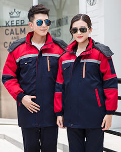 冬装保暖棉服中长款 佛山工作服工衣