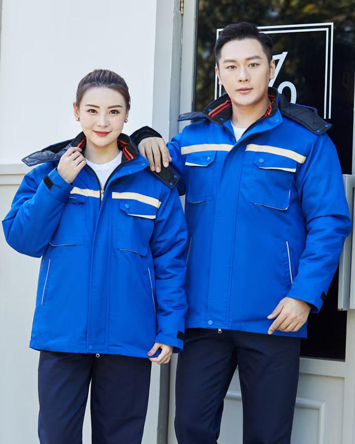 冬装中长款棉服内胆可拆工作服