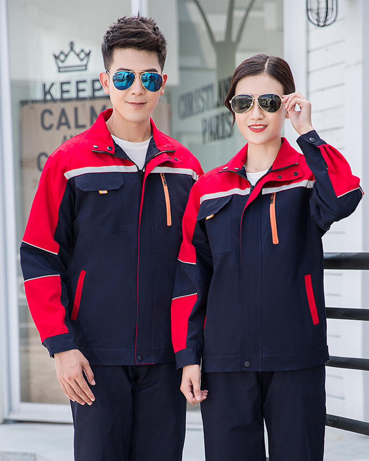 多口袋冬装长袖工作服 肇庆厂服工衣