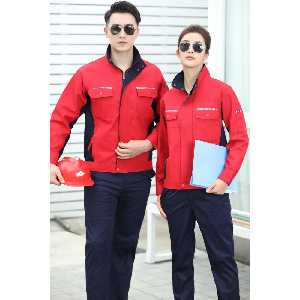 冬装耐磨厚珠帆布料工作服 南海厂服