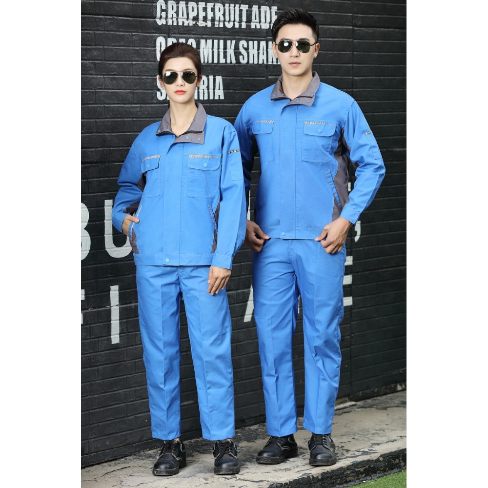 冬装耐磨厚珠帆布料工作服 南海厂服