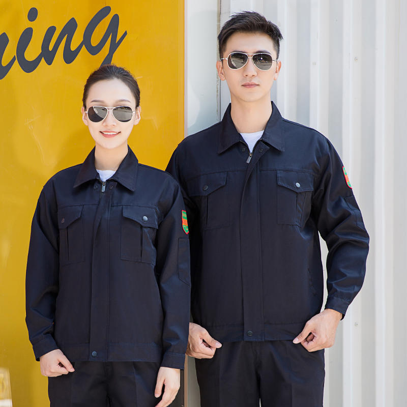 防酸碱冬装长袖工作服 顺德制服