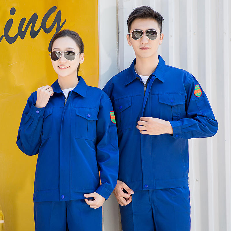 防酸碱冬装长袖工作服 顺德制服