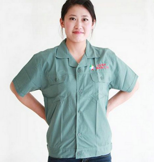 薄款夏装明扣短袖 经典常用款