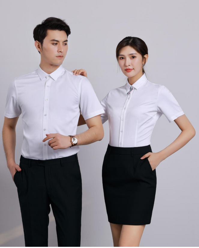 短袖免烫衬衣制服 顺德职业套装