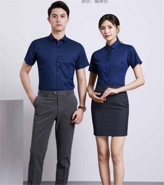 深色活性免烫衬衣 微弹款