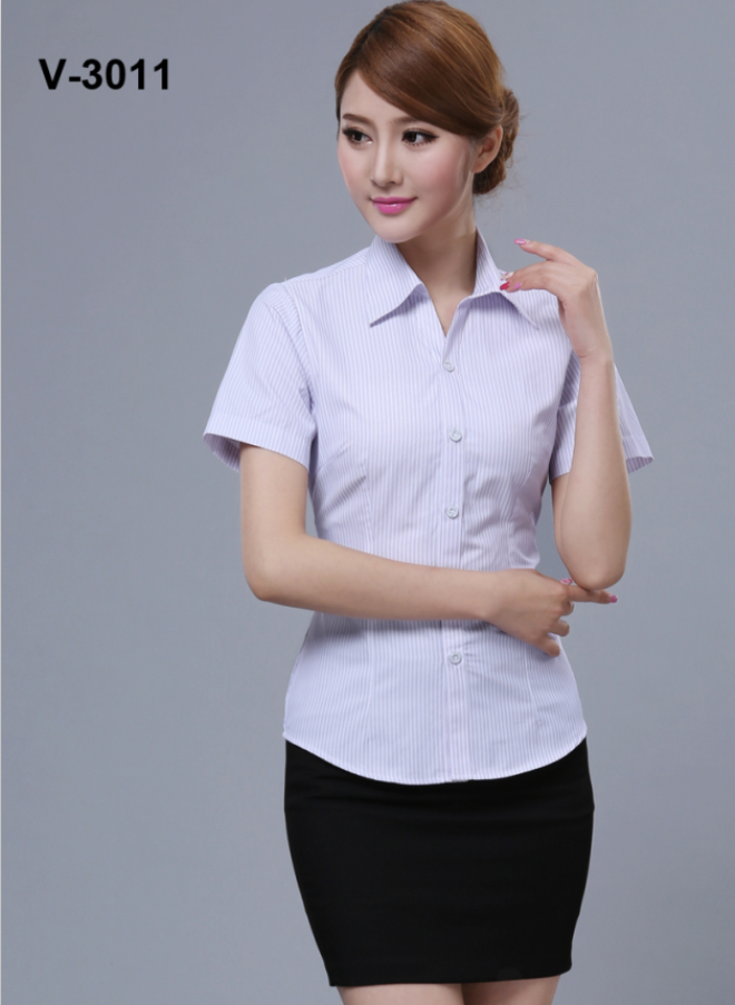短袖办公文员制服衬衣