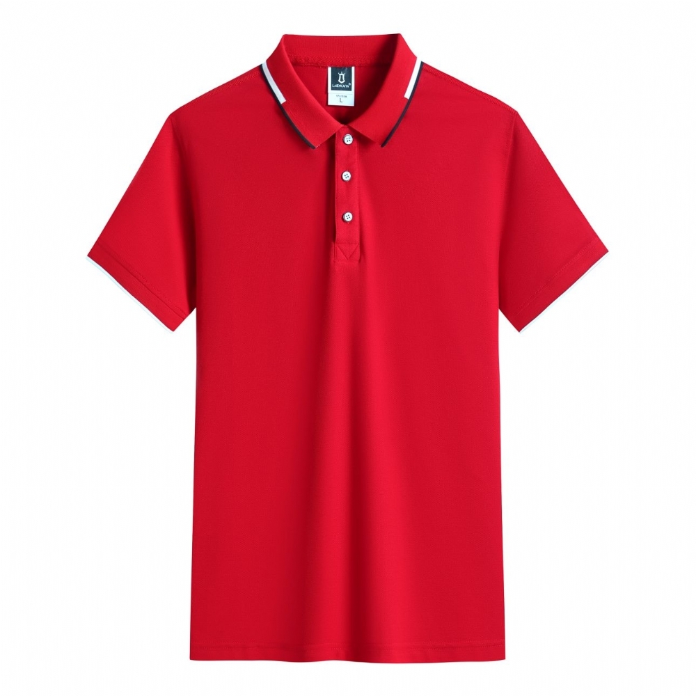 品质款衬领夏装T恤工作服