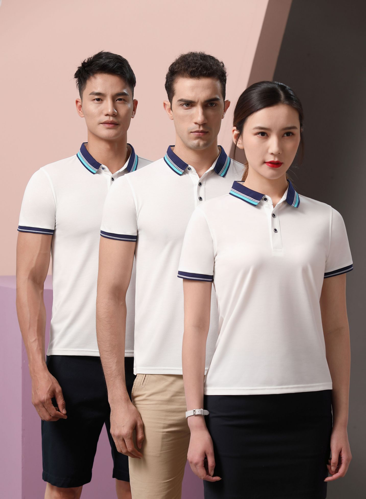 夏装短袖POLO衫员工制服