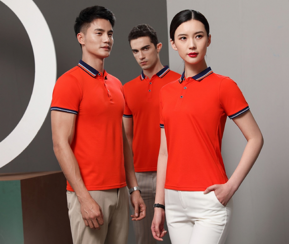 夏装短袖POLO衫员工制服