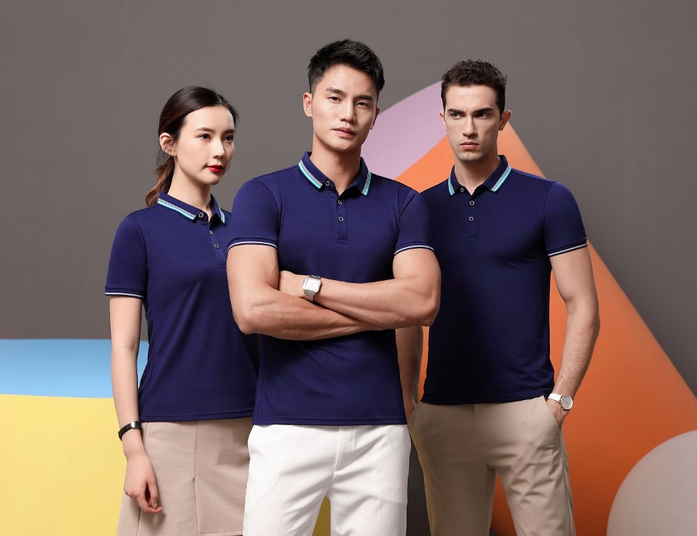 夏装短袖POLO衫员工制服