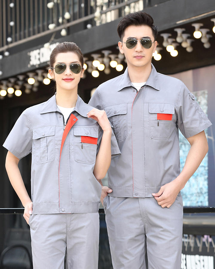 现货口袋小拉链款 肇庆工作服