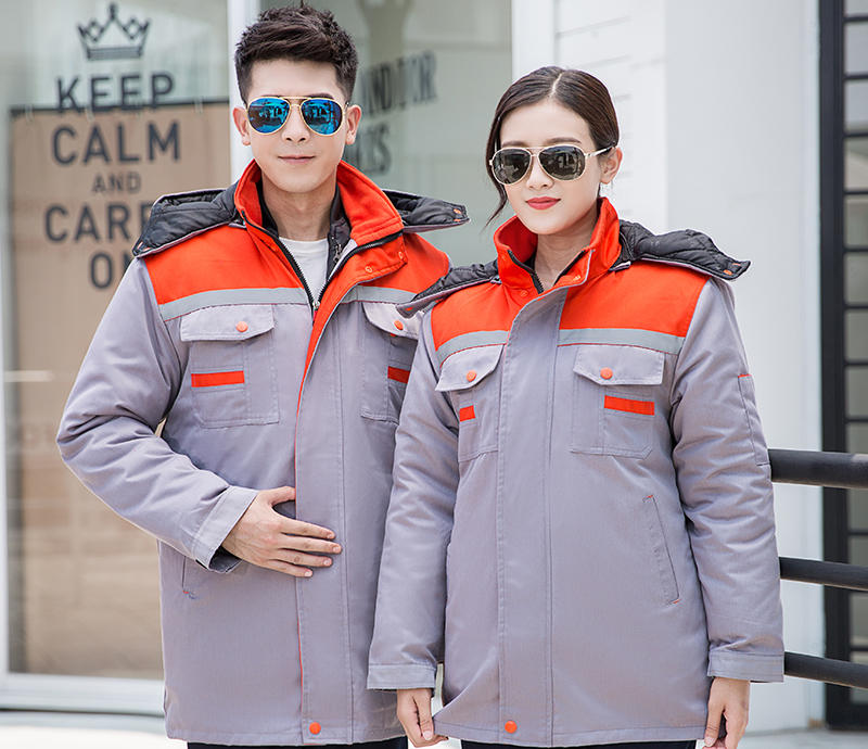 现货冬装棉服工衣 肇庆工作服