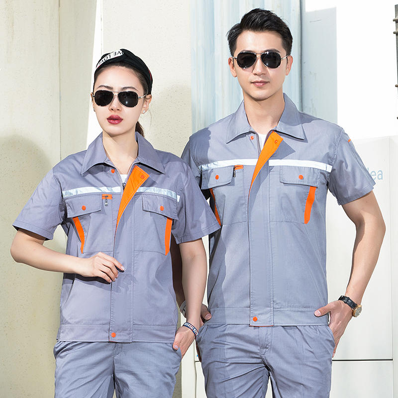 现货夏装短袖 珠海制服厂服工衣