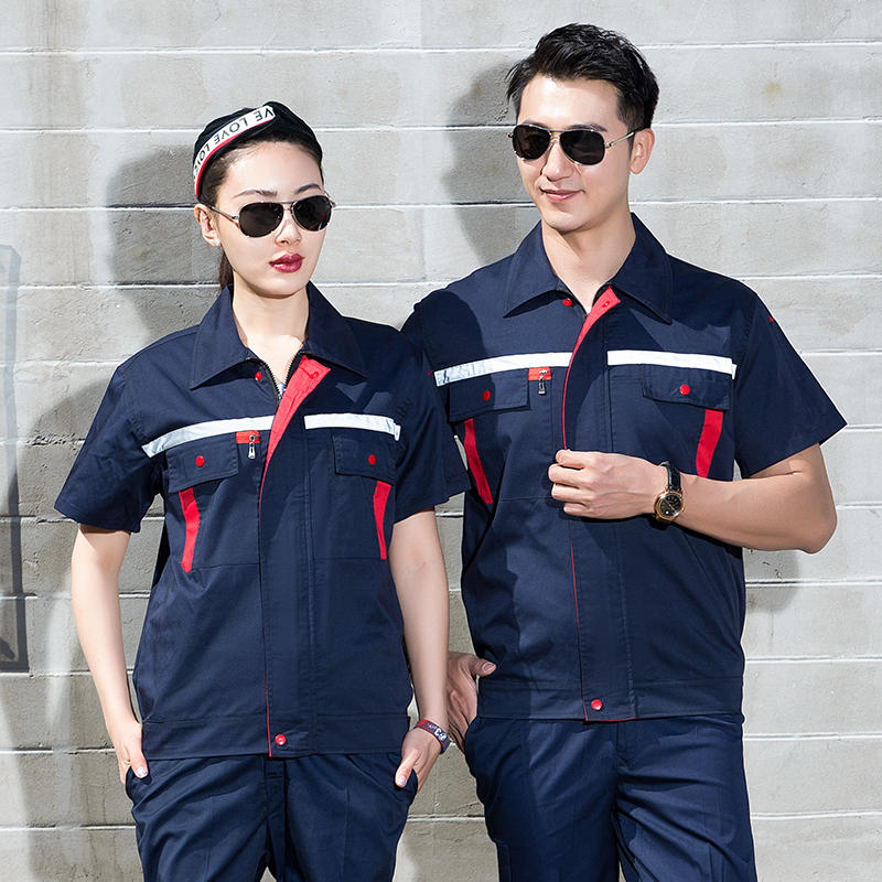 现货夏装短袖 珠海制服厂服工衣