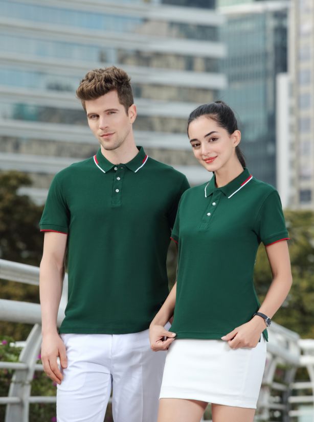 现货精梳棉珠地短袖 顺德工作服