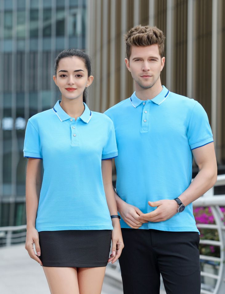 现货精梳棉珠地短袖 顺德工作服