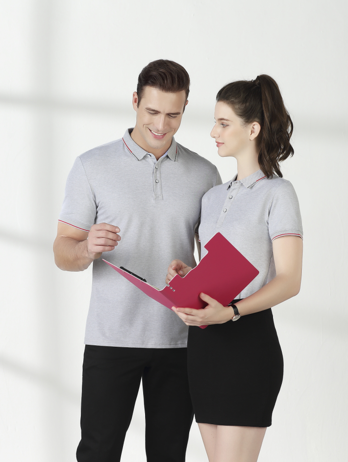 现货衬领POLO衫 中山工作服