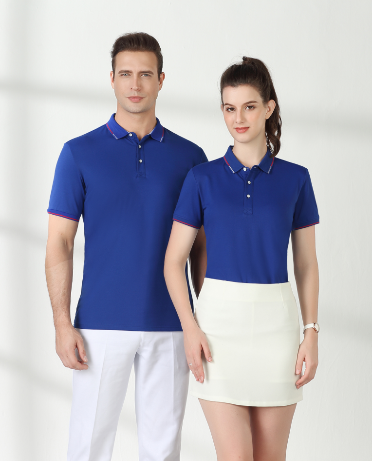 现货衬领POLO衫 中山工作服